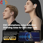 economico Cuffie TWS wireless-Cuffie con traduzione intelligente con intelligenza artificiale, cuffie sportive Bluetooth wireless di lunga durata, cuffie stereo con conduzione aerea semi-intraurale