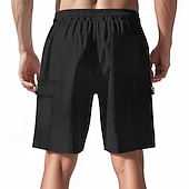 cheap Casual Shorts-Men's Shorts Summer Shorts Casual Shorts Corduroy Shorts Drawstring Pocket Elastic Waist Plain Comfort Breathable Short Outdoor Vacation Sport Casual Navy Blue