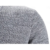 economico Maglioni Cardigan da uomo-Per uomo Felpa Cardigan Maglione in Pile Maglia Lavorato a maglia Tinta unica Scollo a V Elegante Quotidiano Abbigliamento Inverno Rosso Blu S M L