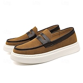 ieftine Loafers casual-Mocasini casual bărbătești în două culori cu talpă albă – pantofi eleganti, fără slip-on, pentru birou, călătorii și ținute de weekend