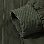 economico Giubbotti Cargo-Per uomo Giacca utility Giacca Cargo Giacca Casual Vacanza Quotidiano Resistente all'usura Tasca Primavera Autunno Mimetico Moda Classico Bavero Regolare Nero Verde Cachi Verde militare Giacca