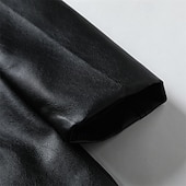 preiswerte Herren-Blazer &amp; -Anzüge-Herren Mantel Trenchcoat Langer Trenchcoat Urlaub Täglich Herbst Winter Kunstleder Winddicht Oberbekleidung Bekleidung Mode Klassisch Einfach Tasche Revers Einreihig