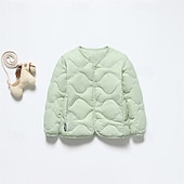 Kinder Mädchen Daunenjacke Daunenjacke Einfarbig Niedlich Tasche Knöpfe Schule Mantel Oberbekleidung 4-12 Jahre Winter Schwarz Hellgrün Rosa preiswerte Mädchen Daunen- und Parkajacke-Kinder Mädchen Daunenjacke Daunenjacke Einfarbig Niedlich Tasche Knöpfe Schule Mantel Oberbekleidung 4-12 Jahre Winter Schwarz Hellgrün Rosa