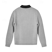 economico giacca sportiva-Per uomo Giacca Leggera Giacca Casual Vacanza Quotidiano Traspirante Tasca Primavera Autunno Blocco di colori Moda Classico Collo alla coreana Regolare Nero Giallo Rosso Blu marino Blu reale Giacca