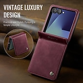 preiswerte Samsung-Handyhülle-Handy Hülle Handyhüllen Für Samsung Galaxy Z Flip 7 Magnetische Adsorption Brieftaschenhülle Magnetisch Vollschutz Ständer TPU PU-Leder
