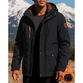 economico Fleece &amp; Giacche 3 in 1-Per uomo Giacca con Cappuccio Giacca da escursionismo Giacca in pile da escursionismo Cotone Inverno All&#039;aperto Calore Termico Antivento Giacche in pile Caccia Arrampicata Campeggio / Escursionismo