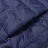 economico Piumini e parka da uomo-Per uomo Cappotto Invernale Giacca imbottita Tasca Poliestere Vacanza Abbigliamento quotidiano Data Regolare Moda Casual Confortevole Calore Termico Autunno Inverno Colore Solido / Tinta Unita Nero