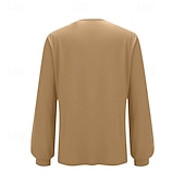  Per donna Maglietta Paillettes Patchwork Tinta unica Moda Elegante Classico Manica Lunga Girocollo Top Regolari Quotidiano Weekend Oro Primavera Autunno