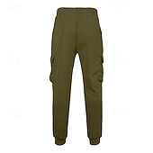 economico Carico-Per uomo Pantaloni da Tuta Cargo Pantaloni da tuta Joggers Pantaloni Coulisse Tasca Elastico in vita Semplice Comodità Quotidiano Sport all'Aperto Moda Casual Rosa Rosso Micro-elastico