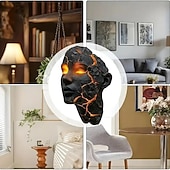 preiswerte Haushaltsgeräte-trendige Shattered Soul-Wandlampe, 3D-Illusion, LED-Wandlampe, zerbrochener Glaseffekt, Leuchte, geeignet für Schlafzimmer, Wohnzimmer, Bars, Cafés – energieeffizient und einfach zu installieren