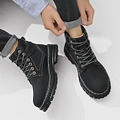 preiswerte Arbeitsschuhe-Outdoor-Arbeitsstiefel für Herren – robuste Schnürstiefeletten mit dicker Sohle zum Wandern, Bauen, für die Arbeit auf dem Bauernhof und für die tägliche Freizeit