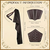 levne brnění-Retro Středověké Renesanční Zbraně a výzbroj Přehoz Náramek Válečník Viking Maškarní kostým Unisex Viking předvečer Všech svatých Karneval Výkon LARP Ren Faire Dospělí Přehoz Kolluk Celý rok