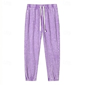 tanie Dresy-Męskie Spodnie dresowe Uprawiający jogging Spodnie Ściągana na sznurek Kieszeń Elastyczny pas Równina Komfort Sporty na świeżym powietrzu Codzienny Moda Codzienny Czarny Fioletowy Średnio elastyczny