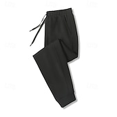economico pantaloni da jogging-Per uomo Pantaloni da tuta Joggers Pantaloni Coulisse Tasca Elastico in vita Semplice Comodità Sport all'Aperto Quotidiano Moda Casual Nero Bianco Micro-elastico