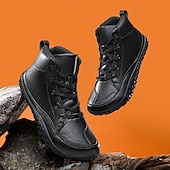 Miesten Bootsit 오피스 / 비즈니스 Pluskoko Kävely Vapaa-aika Päivittäin PU-nahka Mukava Nauhat Musta Valkoinen Keltainen halpa Nilkkurit-Miesten Bootsit 오피스 / 비즈니스 Pluskoko Kävely Vapaa-aika Päivittäin PU-nahka Mukava Nauhat Musta Valkoinen Keltainen