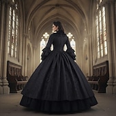 Χαμηλού Κόστους Φορέματα-Γοτθική Λολίτα Ροκοκό Βικτοριανό Φανταστική φορεσιά Τουαλέτα Φόρεμα χορού Μάγος Βασίλισσα Πριγκίπισσα Φανταχτερή Φόρεμα Γυναικεία βασιλικός Απόκριες Επίδοση Μασκάρεμα Ρεν Φερ Ενηλίκων Φόρεμα