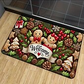 economico tappeti e stuoie natalizi-zerbino natalizio antisporco, tappeto per ingresso, tappetino resistente all&#039;usura per cucina, bagno e soggiorno