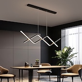 baratos Luzes pendentes-lustres, luzes led, luminárias suspensas para teto/ilha de cozinha, modernos para sala de estar, quarto, escritório, altura ajustável