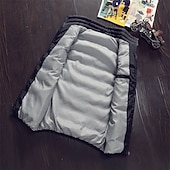 Χαμηλού Κόστους Ανδρικό γιλέκο πούφερ-Ανδρικά Γιλέκο Puffer Veste Gilet Διακοπές Καθημερινά Ημερομηνία Μοντέρνα Καθημερινό Φθινόπωρο Χειμώνας Τσέπη Πολυεστέρας Διατηρείτε Ζεστό Άνετο Συμπαγές Χρώμα Φερμουάρ Όρθιος Γιακάς Κανονικό