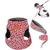 cheap Home Supplies-Cat Dogs Vest Harness and Leash, Anti-Break Away Chest Strap, Cats Clothes, Breathable Cat Harness Set, Escape Proof Soft Adjustable Vest Harnesses for Cats for Girl &amp; Boy Cat Walking