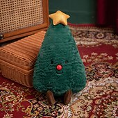 economico Biancheria da Letto di Natale-nuovo regalo di Natale - simpatico pupazzo di peluche a forma di omino di pan di zenzero &amp;cuscino a ciambella, decorazione per la casa delle feste, ornamento imbottito