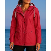 Недорогие Водонепроницаемые куртки-Новогодняя тематика Жен. Ветровка Куртка для активного отдыха Куртка для туризма и прогулок На открытом воздухе Водонепроницаемость С защитой от ветра Быстровысыхающий Легкость