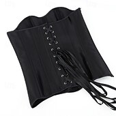 Недорогие Корсеты-Жен. Корсет Корректирующее белье Утягивающее белье Корректирующее белье Сексуальный корсет Мода Секси Чистый цвет Молния Открытая спина Отпуск Для улицы Свидание Без рукавов холодный прием