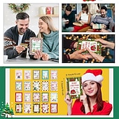  carte cadou de Crăciun Fericit, broșură cadou pentru absolvire, Crăciun pentru studenți, cartonaș cadou spiralat DIY de Crăciun Fericit pentru familie, prieteni, studenți
