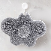 economico Gadget bagno-Tappetino per la pulizia dei piedi da doccia, in silicone, detergente esfoliante per la schiena, tappetino per la pulizia dei piedi con ventose per la parete antiscivolo - dita dei piedi che prudono,