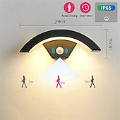 Недорогие наружные настенные светильники-светодиодный уличный настенный светильник 24 Вт с датчиком движения ip65, водонепроницаемый, управление освещением, подходит для ванной комнаты, гаража, забора, палубы, двора, ac85-265v