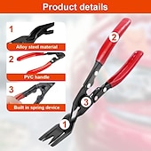 cheap Vehicle Service-Panel Clip Pliers, Car Trim Rivet Removal Tool - Ergonomic Tools Multifunctional Puller for Maintenance Truck Auto Road Trip Automotive Repair Vehicle