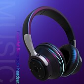 billiga Hörlurar för på och över örat-Bluetooth-hörlurar trådlösa hörlurar med mikrofon USB-adapter headset brusreducerande stereo vikbar bas för TV-hörlurar