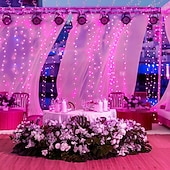 billige LED Strip Lamper-Lys 10M 100 LED Klar Tråd Blinkende Eventyr Lyskilder Innendørs/Ute Plug-in Lys 220V Bryllup Fest Tre Dekorasjoner