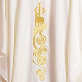 economico Cappotti &amp; Mantelli-Retrò Vintage Medievale Rinascimento Vestaglia Pianeta Prete cattolico Ricamato Costume Per uomo Religioso e spirituale Halloween Carnevale Performance LARP Fiera Rinascimentale Adulti Mantello