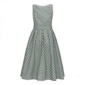 cheap Dirndl Dresses-Oktoberfest Dress Dirndl Trachtenkleider Midi Length Maid Bavarian German Wiesn Women's Traditional Style Cloth Without Blouse (75CM)
