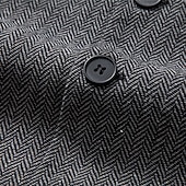 preiswerte Herrenweste-Herren Weste Gilet Urlaub Party Geschäft Mode Lässig Frühling Herbst Tasche Knöpfe Polyester Bequem Karomuster Streifen Einreihig Ein-Knopf Stehkragen Normale Passform Wein Marineblau Dunkelgray