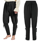 abordables Conjuntos-Retro Antiguo Medieval Renacimiento Traje de cosplay Accesorios Pirata Vikingo Disfraz Hombre Vikingo Pirata Víspera de Todos los Santos Carnaval Rendimiento LARP Feria Ren Adulto Disfraz