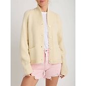 Γυναικεία Πουλόβερ Καθημερινό Μαλακή Ζώο Κοτλέ Κολάρο Πουκαμίσου Κουμπιά Πλεκτό Μακρυμάνικο Κανονικά μπλουζάκια Πλέκω ΕΞΩΤΕΡΙΚΟΥ ΧΩΡΟΥ Καθημερινά Σαββατοκύριακο Ρουμπίνι Βαθυγάλαζο Φθινόπωρο Χειμώνας Χαμηλού Κόστους Ανοιχτό μπροστινό κασκόλ-Γυναικεία Πουλόβερ Καθημερινό Μαλακή Ζώο Κοτλέ Κολάρο Πουκαμίσου Κουμπιά Πλεκτό Μακρυμάνικο Κανονικά μπλουζάκια Πλέκω ΕΞΩΤΕΡΙΚΟΥ ΧΩΡΟΥ Καθημερινά Σαββατοκύριακο Ρουμπίνι Βαθυγάλαζο Φθινόπωρο Χειμώνας