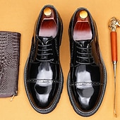 Недорогие Классическая обувь-Мужские светло-коричневые туфли-оксфорды, классические деловые туфли на шнуровке с отделкой в стиле броги для офиса, свадеб и вечерних мероприятий