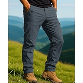 tanie Statki-Męskie Spodnie cargo Spodnie turystyczne Wodoodporne spodnie turystyczne spodnie turystyczne Zima Na wolnym powietrzu Regularny Keep Warm Wodoodporny Odporność na wiatr Spodnie Kieszeń Ciemnoszary