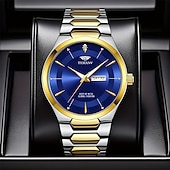 economico Orologi al quarzo-un nuovo orologio da uomo originale in stile business px7 orologio al quarzo luminescente resistente all&#039;acqua con indicazione di data e giorno alla moda casual e versatile regalo ideale per la vita e
