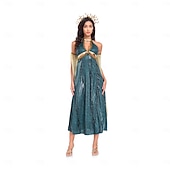 preiswerte Altes Rom und Ägypten-Altes Griechenland ROMAN Ausgefallene Kostüme Toga-Kleid Meduse Göttin Kostüm Damen Fantasie Halloween Karneval Leistung Erwachsene Kleid