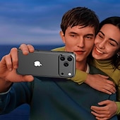Недорогие Чехлы для iPhone-телефон Кейс для Назначение iPhone 17 Pro Max 17 Air 17 Противоударная рамка Защита от удара Ретро Металл