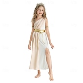 economico Antica Roma e antico Egitto-Grecia antica ROMAN Costume di fantasia Abito toga Dea Costume Ragazze Fantasia Halloween Carnevale Performance Feste Bambini Vestito Altri Accessori Fascia