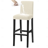 Недорогие Крышка обеденного стула-водонепроницаемые чехлы для стульев-табуретов, чехлы для стульев из спандекса с ромбовидным жаккардом, универсальные всесезонные чехлы для стульев для банкетов, свадеб и домашнего декора