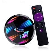 رخيصةأون تي في بوكس-صندوق تلفاز يعمل بنظام أندرويد 9.0، h96max s905x3، بلوتوث 4.0، شاشة رقمية بدقة 4K، يدعم H.265 Cortex A55، سعة تخزين 4 جيجابايت، 128 جيجابايت، 64 جيجابايت، 32 جيجابايت