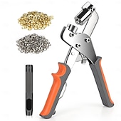 preiswerte Werkzeugaufbewahrung-Hochleistungs-Werkzeugsatz für professionelle Ösen, 3/8 Zoll 10 mm Hand-Ösensatz, DIY-Handlocher-Ösensatz mit 200/500 Ösenschnallen, Installationswerkzeuge für Metall-Luftlochnieten