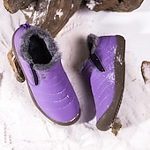 preiswerte Winter- und Schneestiefel-Wasserdichte Winterhausschuhe für Herren mit Fellfutter, leichte, warme Slip-On-Freizeitschuhe mit Anti-Rutsch-Sohle für den Innen- und Außenbereich