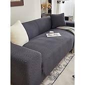 رخيصةأون غطاء أريكة-غطاء أريكة من المخمل الجاكار بتصميم متعرج للحيوانات الأليفة، غطاء أريكة مناسب للحيوانات الأليفة، غطاء أريكة فاخر مزخرف غير قابل للانزلاق ومضاد للخدش للقطط لجميع المواسم لغرفة المعيشة وغرفة النوم