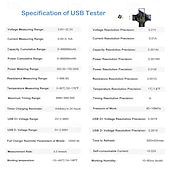 Недорогие Цифровые мультиметры и осциллографы-Тестер USB Type-C, тестер USB-C, тестер напряжения, тока, детектор, считыватель, мультиметр, цветной экран для телефона, ноутбука, внешнего аккумулятора и т. д.